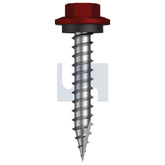 Hobsons - #12-11 x 35 Manor Red (Scoria) -Cl4 As3566 Type 17 Hex Head + Washer | Fs602-Mr (Pack Of 500)